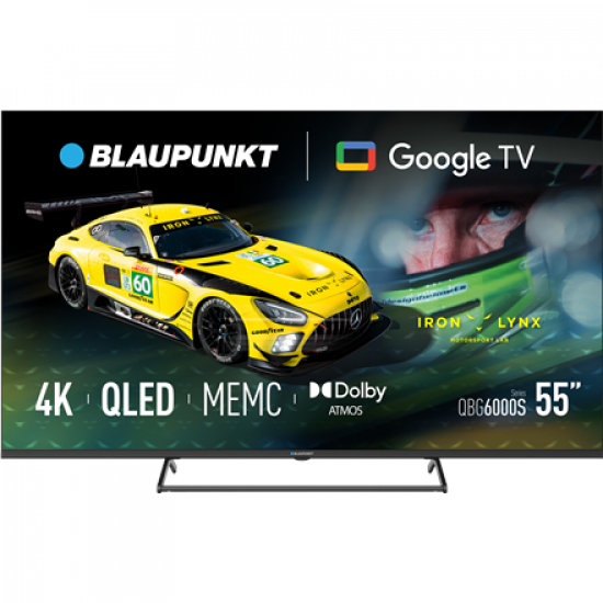 Blaupunkt QLED TV | 55QBG6000S | 55 | Smart TV | Google TV | Black
