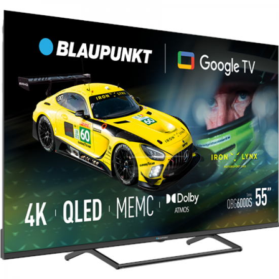 Blaupunkt QLED TV | 55QBG6000S | 55 | Smart TV | Google TV | Black