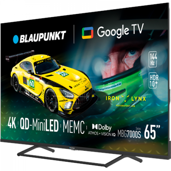 Blaupunkt Mini LED TV | 65MBG7000S | 65 | Smart TV | Google TV | Black
