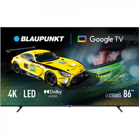 Blaupunkt LED TV | 86UGC5500S | 86 | Smart TV | Google TV | UHD | Black