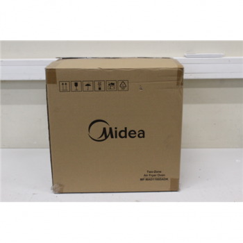 SALE OUT. Midea MAD1100DADK Air fryer digital,Two-zone cavity, 6.4L + 4.4L | Midea Two Zone Airfryer | MAD1100DADK | Power 1850 W | Capacity 4.4/6.4 L | Rapid Air technology | Black | USED, DIRTY, SCRATCHED ON TOP
