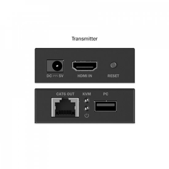Digitus | HDMI KVM Extender Set, 4K/30Hz | DS-55357 | Black