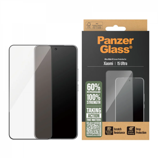PanzerGlass Screen protector | Xiaomi | 15 Ultra | Glass | Transparent | Ultra-Wide Fit