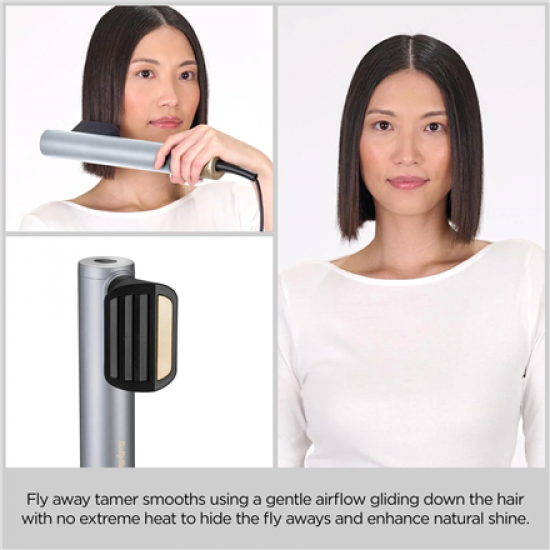 BABYLISS | Hair styling comb | Air Wand AS6555E | Ion conditioning | Number of heating levels 4 | 1600 W | Chrome