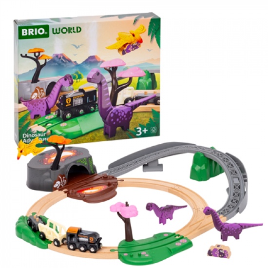 BRIO | WORLD Dinosaur Adventure Set, 36094