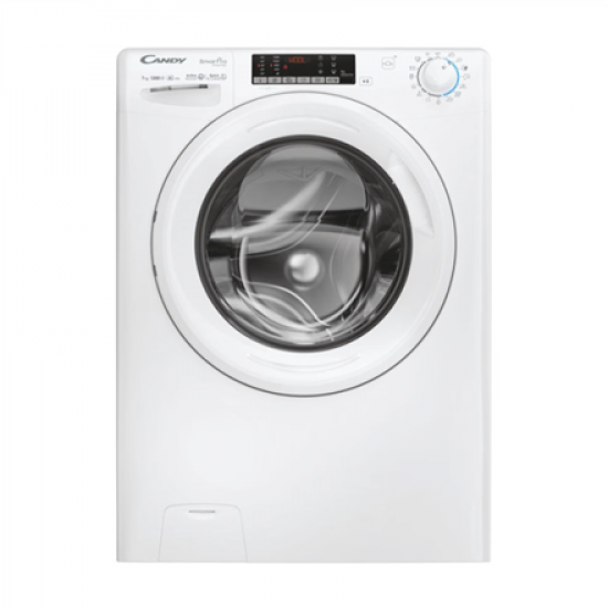 Candy Washing machine | CO4 374TWM6/1-S | Energy efficiency class A | Front loading | Washing capacity 7 kg | 1300 RPM | Depth 45.4 cm | Width 60 cm | Display | 4-digit | Direct drive | Wi-Fi | White