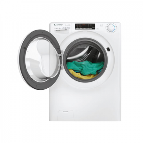 Candy Washing machine | CO4 374TWM6/1-S | Energy efficiency class A | Front loading | Washing capacity 7 kg | 1300 RPM | Depth 45.4 cm | Width 60 cm | Display | 4-digit | Direct drive | Wi-Fi | White