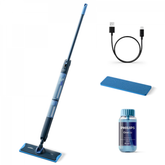 Philips | Electric Mop | XV5113/01 OneUp 5000 Series | Cordless operating | Operating time (max) 70 min | Blue/Black