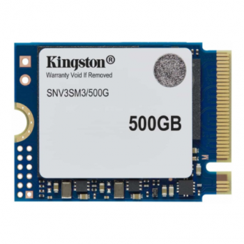 Kingston SSD | SNV3SM3/500G | 500 GB | SSD form factor M.2 2280 | Solid-state drive interface PCIe 4.0 x4 NVMe | Read speed 5000 MB/s | Write speed 3000 MB/s