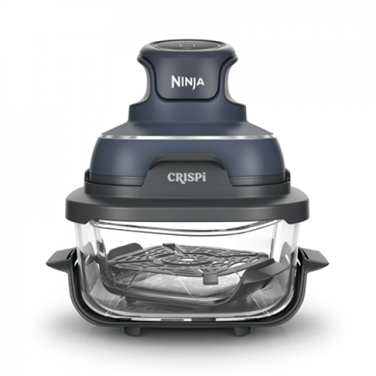 NINJA | 4-in-1 Portable Glass Air Fryer | FN101EUGY Crispi | Power 1700 W | Capacity 3.8 L | Blue/Black