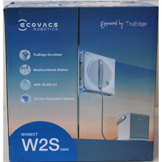 SALE OUT. | Ecovacs Window Cleaning Robot | WINBOT W2S OMNI | Corded | 8000 Pa | White | ITEM USED, DIRTY AND SCRATCHED
