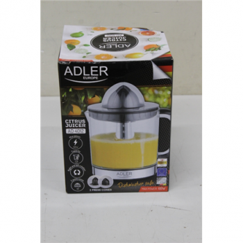 SALE OUT. Adler AD 4012 Citrus Juicer, 2 Pressing Cups for Big and Small Citrus Fruits, 40W, Black | Adler Citrus Juicer | AD 4012 | Type  Citrus juicer | Black | 40 W | Number of speeds 1 | DAMAGED PACKAGING
