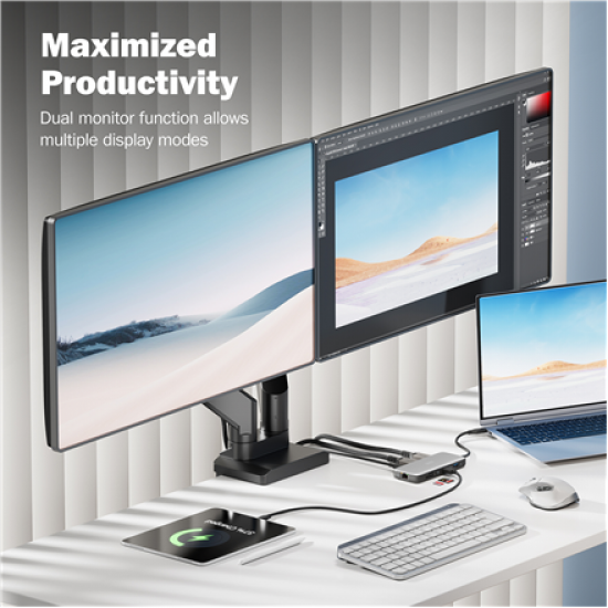 Digitus USB-C docking station, 8-port | DA-70915 | Ethernet LAN (RJ-45) ports 1 | HDMI ports quantity 2