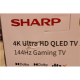 SALE OUT. Sharp 50HR7265E | 50 | Smart TV | Google TV | Black | DAMAGED PACKAGING, SCRATCHED ON THE SCREEN