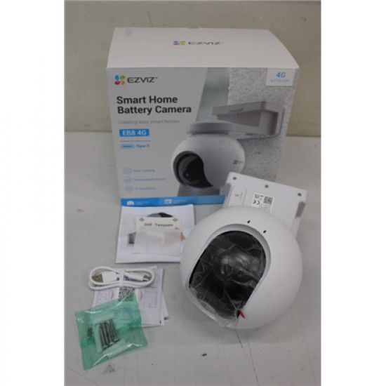 SALE OUT. EZVIZ IP Camera CS-EB8 3MP/4mm/10400mAh/IR up to 15m/H.265/H.264/IP65/White | SALE OUT. EZVIZ IP Camera | CS-EB8 4G/LTE with battery | 34 month(s) | 3 MP | 4mm | IP65 | H.265 / H.264 | MicroSD, max. 512 GB | DEMO