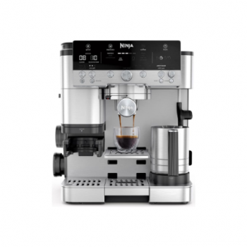 NINJA Espresso Coffee Maker | ES601EU Luxe Café Premier | Pump pressure 11 bar | Built-in milk frother | Ground | 1650 W | Black/Stainless Steel