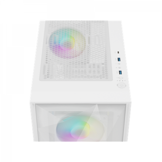 Genesis Gaming PC Case | Diaxid 605 ARGB | White | Midi Tower
