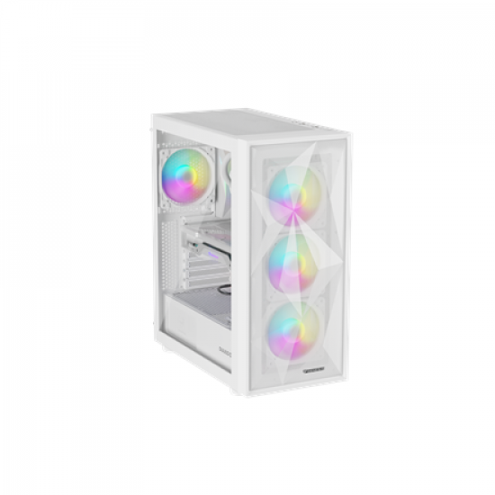 Genesis Gaming PC Case | Diaxid 605 ARGB | White | Midi Tower