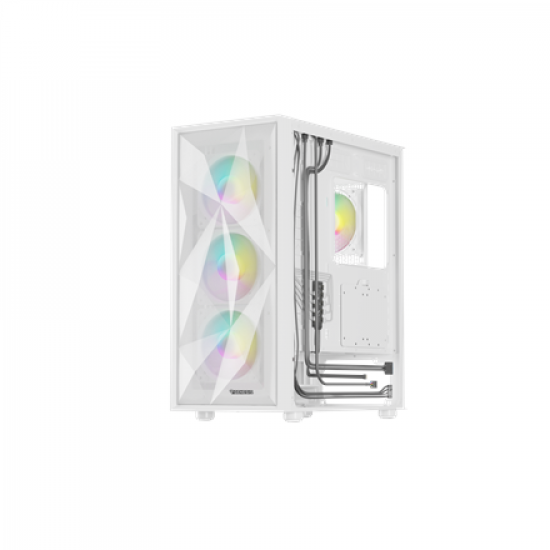Genesis Gaming PC Case | Diaxid 605 ARGB | White | Midi Tower