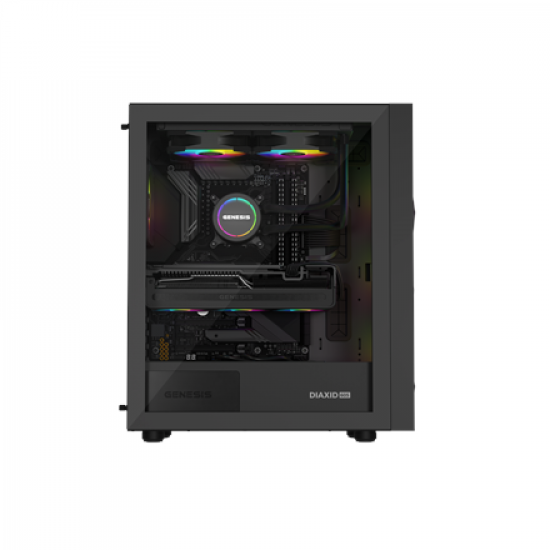 Genesis Gaming PC Case | Diaxid 605 ARGB | Black | Midi Tower