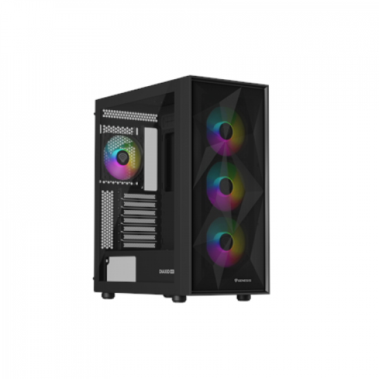 Genesis Gaming PC Case | Diaxid 605 ARGB | Black | Midi Tower