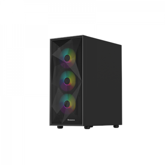 Genesis Gaming PC Case | Diaxid 605 ARGB | Black | Midi Tower