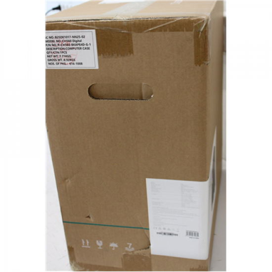 SALE OUT. Deepcool CH560 Digital MID TOWER CASE | Deepcool MID TOWER CASE | CH560 Digital | Side window | Black | Mid-Tower | DAMAGED PACKAGING, DENTED EDGE (BACK) | ATX PS2