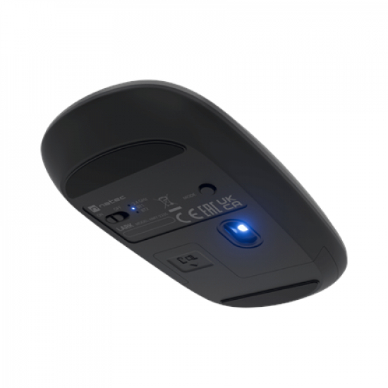 Natec | Mouse | Lark | Wireless | 2.4 GHz, Bluetooth | Anthracite