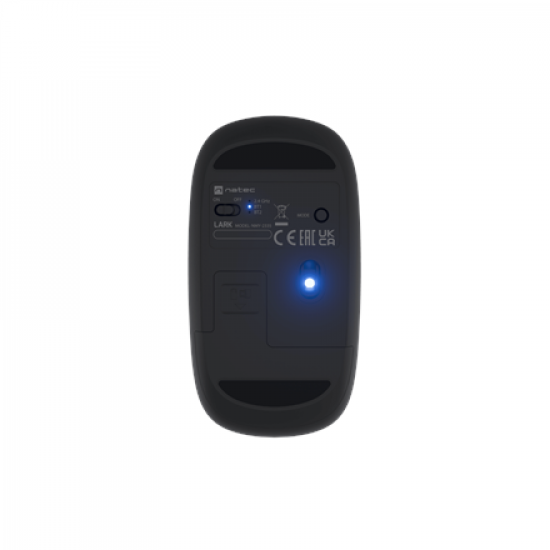 Natec | Mouse | Lark | Wireless | 2.4 GHz, Bluetooth | Anthracite