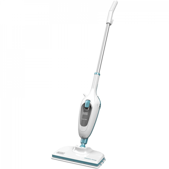 BLACK & DECKER Steam mop | FSM13E1-QS | Power 1300 W | Water tank capacity 0.38 L | White