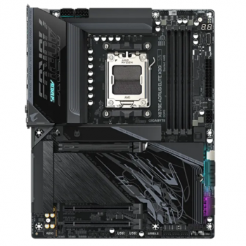 Gigabyte X870E A ELITE X | Processor family AMD | Processor socket AM5 | DDR5 | Supported hard disk drive interfaces SATA, M.2 | Number of SATA connectors 4