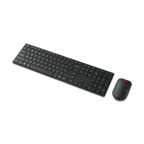 Lenovo Multi-Mode Pro Combo Keyboard and Mouse 6000-US Euro | Keyboard and Mouse Set | Wireless | Mouse included | US Euro | Bluetooth | Eclipse Black