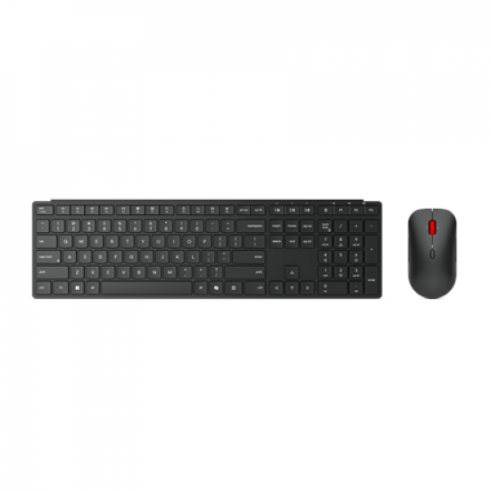 Lenovo Multi-Mode Pro Combo Keyboard and Mouse 6000-US Euro | Keyboard and Mouse Set | Wireless | Mouse included | US Euro | Bluetooth | Eclipse Black