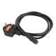 Gembird PC-187 UK power cord (C13), 5 A, 6 ft