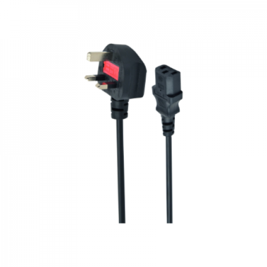 Gembird PC-187 UK power cord (C13), 5 A, 6 ft