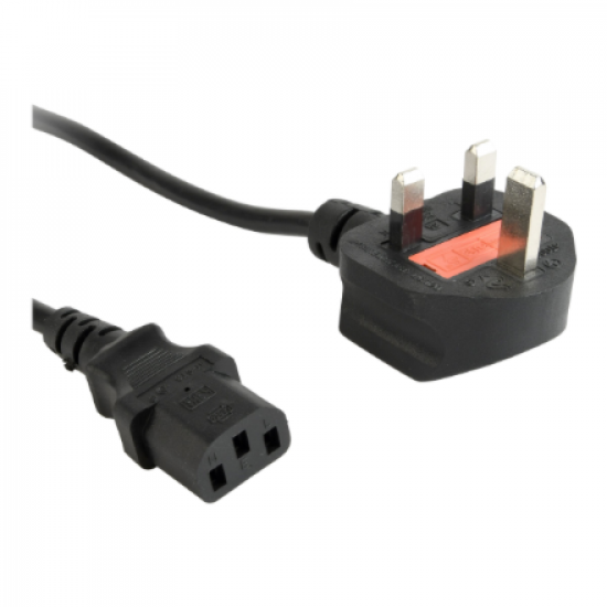 Gembird PC-187 UK power cord (C13), 5 A, 6 ft