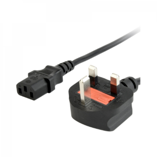 Gembird PC-187 UK power cord (C13), 5 A, 6 ft