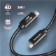 AXAGON NewGEN+ USB-C to USB-C 4 Gen 3×2/240 W cable, 0.5 m | BUCM4X-CM05AB
