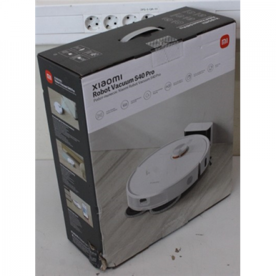 SALE OUT. Xiaomi Robot Vacuum S40 Pro EU | Xiaomi Robot Vacuum S40 Pro EU | Wet&Dry | 5200 mAh | Dust capacity 0.43 L | 15000 Pa | White | DAMAGED PACKAGING