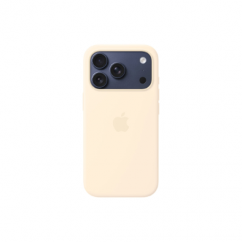 Apple iPhone 17 Pro Silicone Case with MagSafe – Vanilla