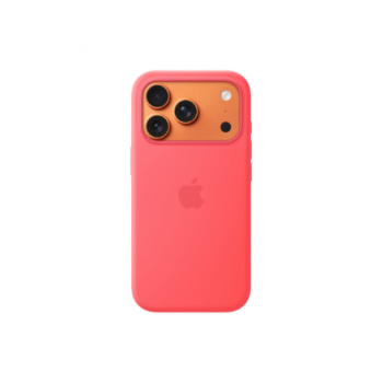 Apple iPhone 17 Pro Silicone Case with MagSafe – Bright Guava