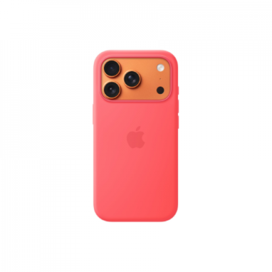 Apple iPhone 17 Pro Silicone Case with MagSafe – Bright Guava