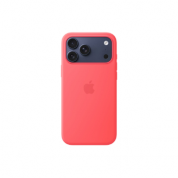 Apple iPhone 17 Pro Max Silicone Case with MagSafe – Bright Guava