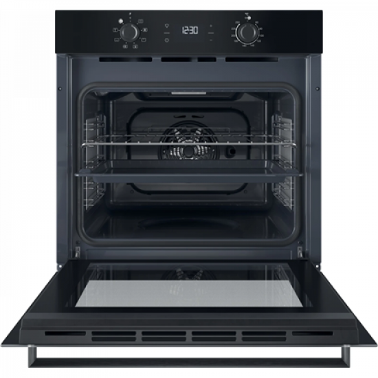 INDESIT Oven | IO K55C B | 71 L | Electric | Catalytic | Electronic | Height 59.5 cm | Width 59.5 cm | Black