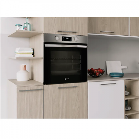 INDESIT Oven | IO 255HU X | 71 L | Electric | Hydrolytic | Electronic | Height 59.5 cm | Width 59.5 cm | Stainless steel