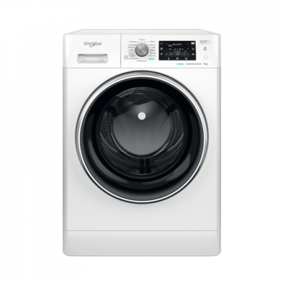 Whirlpool Washing machine | FFD 9489 BCV EE | Energy efficiency class A | Front loading | Washing capacity 9 kg | 1400 RPM | Depth 63 cm | Width 60 cm | Display | LCD | Steam function | White