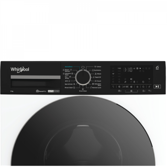 Whirlpool WPM 911W ADS EE Washing machine, A, Front loading, Washing capacity 9 kg, 1351 RPM, Depth 58 cm, White | Whirlpool
