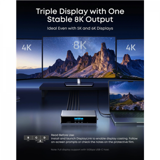 Anker Prime Docking Station (14-in-1, Triple Display, DisplayLink) | A83B33A1