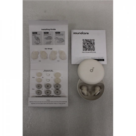 SALE OUT. Anker Soundcore Smart ANC Sleep Earbuds with AI Brainwave Audio | Sleep A30 | Bluetooth | ANC | White | DEMO
