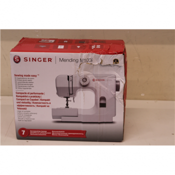 SALE OUT. Singer Sewing Machine | M1005 | Number of stitches 11 | Number of buttonholes 1 | White | DAMAGED PACKAGING